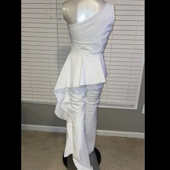 Chiara Boni Kincso Ruffled Peplum Jumpsuit US 10 $750